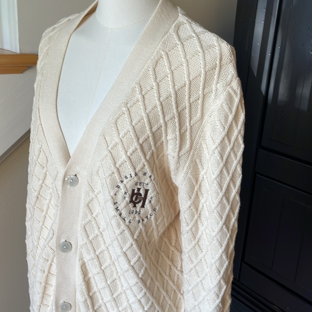 Basil Hayden cotton cardigan size L